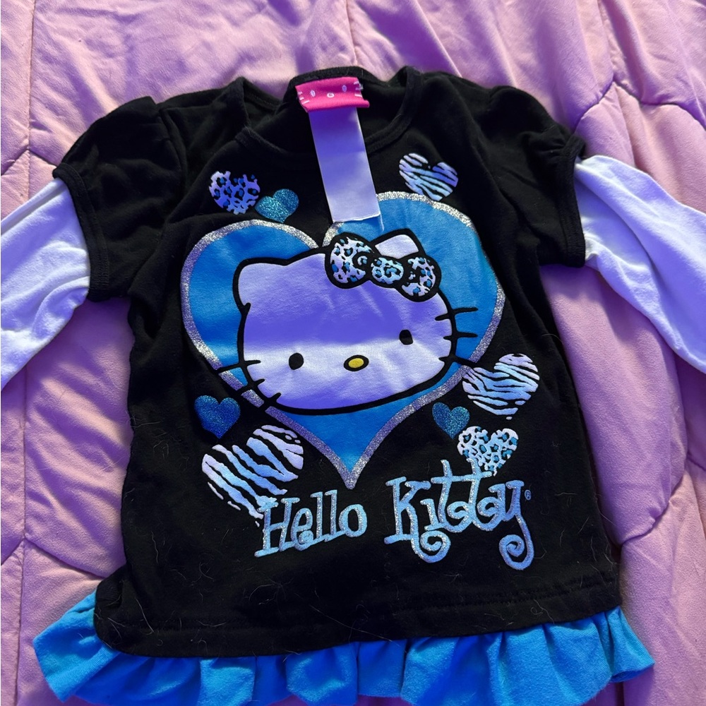 Hello Kitty Black and Blue T-Shirt
